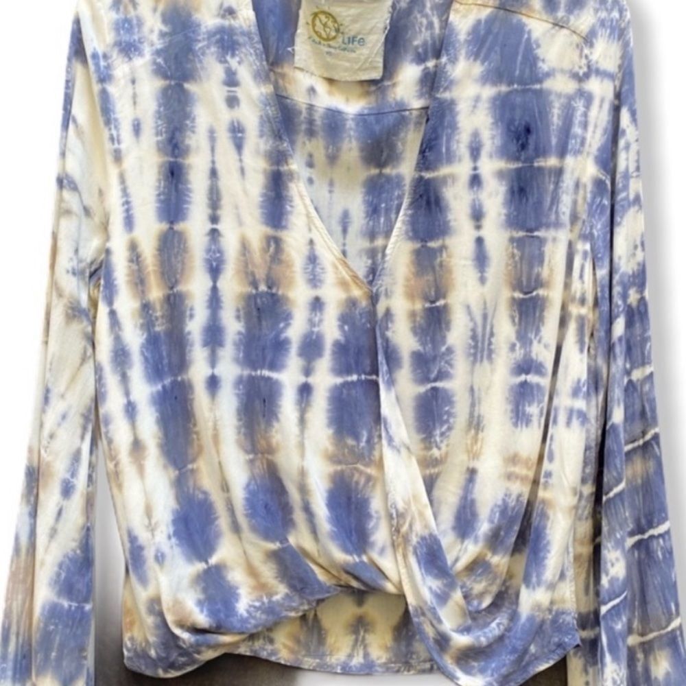 Blue Life Tie Dye Blouse XS